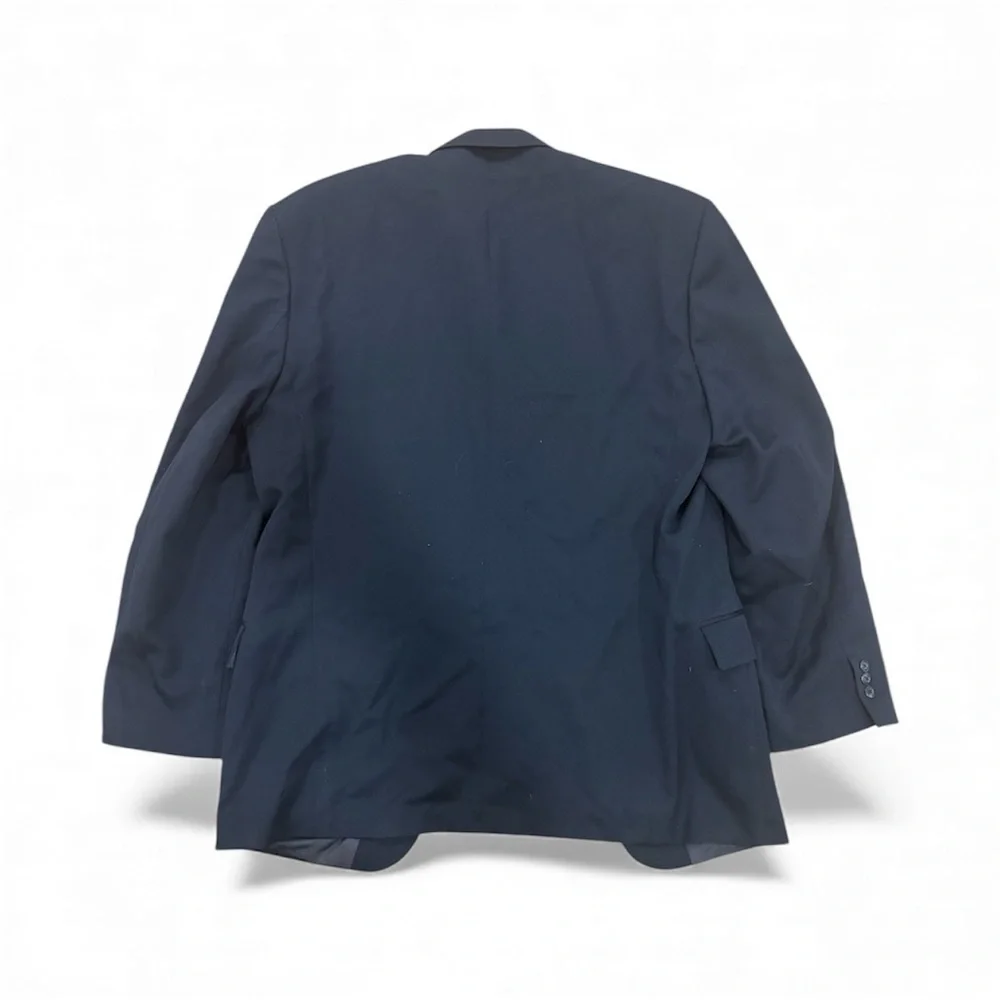 Classic Black Wool Men's Blazer